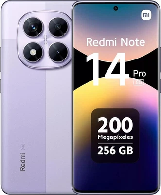 XIAOMI REDMI NOTE 14 PRO 5G DUAL SIM 8GB 256GB lavander PURPLE - Immagine 1 di 3
