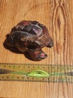 Jolie  Grenouille En Bois Peint, objet d