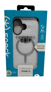 Funda Speck 150695-1909 CandyShell Grip para Apple iPhone 16 - Blanca/Negro - Imagen 1 de 2