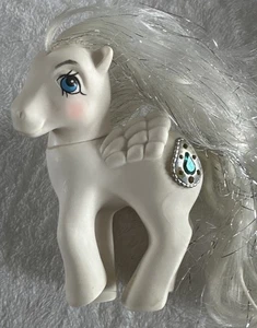 Vintage My Little Pony Princess Tiffany Pegasus G1 MLP White Jeweled 1987 LESEN - Bild 1 von 9