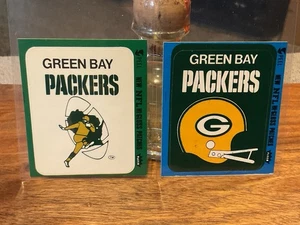 1977 Fleer GREEN BAY PACKERS helmet/logo sticker set (2) - Picture 1 of 3