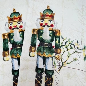 Williams Sonoma Nutcracker Christmas Dish Towels & Set of 2 20"x29" - Picture 1 of 8