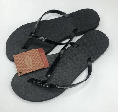 Havaianas - Sandalia Chanclas Metálica You para Mujer, Negra, Talla 6 Dañada Foto 1 de 3