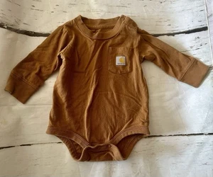 Carhartt Bodysuit Baby Infant Toddler 3 Months Carhartt Brown - Picture 1 of 5