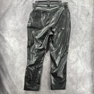 Abercrombie Fitch Jeans Womens 32 14R 90s Ultra High Rise Curve Leather Black - Picture 1 of 6