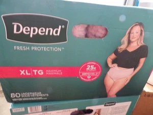 Depend DRY SHIELD Incontinence Underwear For Women Maximum XL 80 Count - Picture 1 of 2