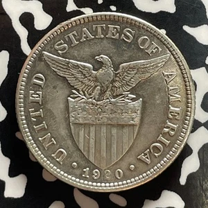 1920 U.S. Philippines 50 Centavos Lot#T5203 Silver! - Picture 1 of 2