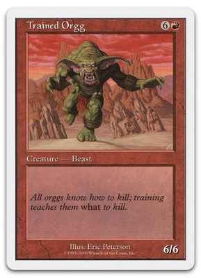Trained Orgg (LP) Starter 2000 S00 Magic MTG - Image 1 of 2