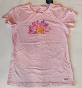 T-shirt Life Is Good Crusher Daisy Sunset rose clair femme taille Medium neuf avec étiquette - Photo 1/6