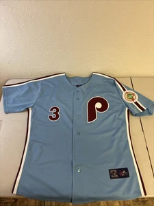 Phillies Bryce Harper #3 Gr. XL Majestic Cooperstown Trikot 100 Jahre Patch - Bild 1 von 5