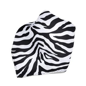 White Zebra Design Hankerchief Pocket Square Hanky Men's Handkerchiefs - Picture 1 of 1