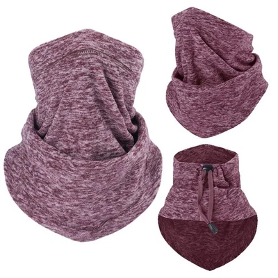 Máscara de esqui térmica à prova de vento lenço meia face aquecedor de pescoço pescoço gaiter clima frio - Imagem 1 de 4