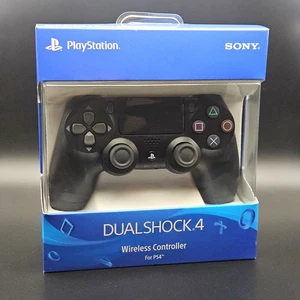 Sony DualShock 4 PS4 Wireless Controller - Jet Black - NEW & Factory Sealed - Picture 1 of 3