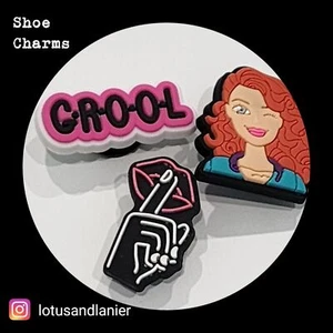 Shoe Charms "Mean Girls- Crool Charms Set of 3 - Picture 1 of 2