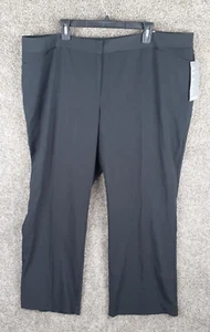 Alfani Dress Pant Womens 24W Plus Gray Straight Leg Stretch High Rise Career NWT - Picture 1 of 12