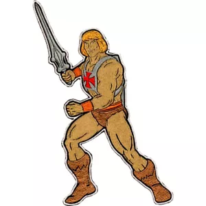 Parche grande bordado He-man MOTU Masters of the Universe dibujos animados años 80 - Imagen 1 de 1