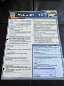 QuickStudy Business | Accounting 1 | Laminated study reference - Picture 1 of 3