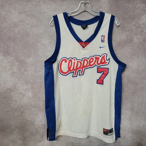 Vintage Nike NBA Los Angeles Clippers Lamar Odom 7 Swingman Jersey Mens XL Cover