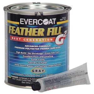 Evercoat Feather Fill G2 Polyester Primer (2K) - Gray, Qt, Made in USA #ME-712 - Picture 1 of 1