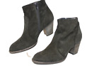 PAUL GREEN Woman's Black Suede Side Zip Chelsea Ankle Boots US 8 Austria Made