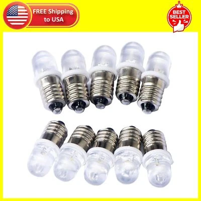 10pcs E10 Screw DC12V Warm White Spot Led Bulb Light (DC12V, Warm White) - Image 1 of 4