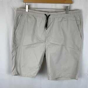 PD&C Men's Stretch Twill Slim Fit Comfort Stretch Khaki Chino Shorts Size XXL - Picture 1 of 6