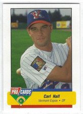 1994 Vermont Expos (Class A-Montreal Expos) Carl Hall