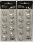 2 Packs Oticon miniFit 10mm Bass Single Vent Domes For Hearing Aids. 20 Total.