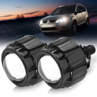2.5'' Bi LED Headlight Projector Lens Hi/Lo 100W Car Retrofit Universal VS Xenon - Image 1 of 4