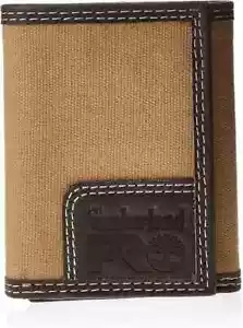 Timberland PRO Hombre Lona Cuero RFID Doble Cartera con Ventana de Identificación Trasera - Imagen 1 de 6