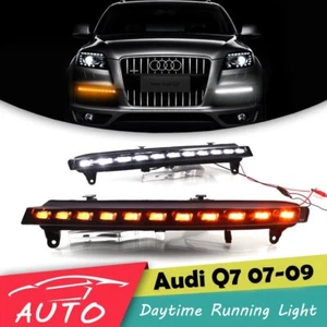 Luz de marcha diurna LED TFL para Audi Q7 2005 2006 2007 2008 2009 DRL luz lámpara amarilla - Imagen 1 de 12