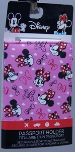 Disney Minnie Mouse Pink Passport Holder Cover NWT - Picture 1 of 2