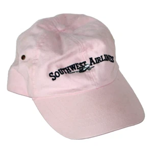 Vintage Southwest Airlines Retro Girlie Pale Pink Adjustable Baseball Cap Hat-SU - Picture 1 of 9