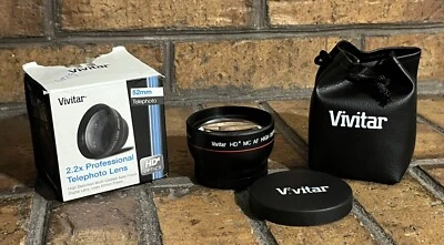 Vivitar 2.2X Professional 52mm Telephoto Lens VIV52T HD4 Optics ✅ Open Box - Image 1 of 4
