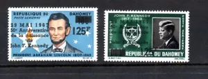 Dahomey 1967 Sc# C55-6 - Kennedy & Lincoln - montado sin montar o nunca montado - Imagen 1 de 1