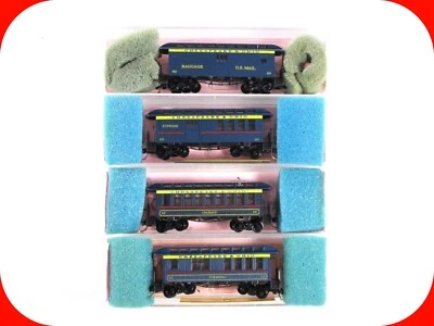 Paquete de 4 pasajeros Overton escala N ***CHESAPEAKE & OHIO***, ROUNDHOUSE, MTL Cplrs Foto 1 de 4