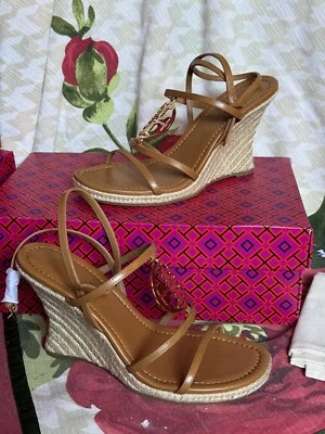 Tory Burch 85mm Capri Miller Espadrille Wedge/US  11M/Leather/$328 - Image 1 of 4