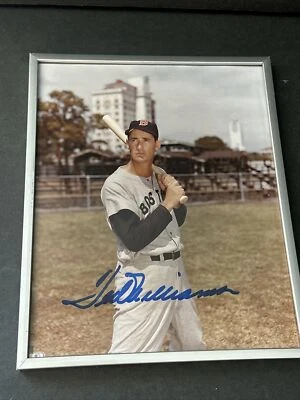 Ted Williams MLB Boston Red Sox SIGNED Autograph 8X10 Photo - Image 1 of 4