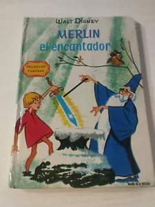 Merlin el Encantador Walt Disney 1968 Gaisa Ilustrado - LIBRO Español - Imagen 1 de 4