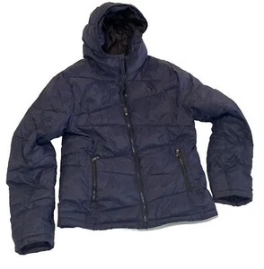 Chaqueta con capucha Spyder ligera acolchada azul marino pequeña para hombre - Imagen 1 de 8