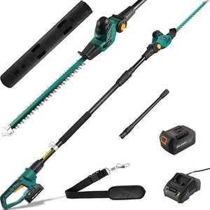 4m Akku-Teleskop-Heckenschere, Akku-Heckenschneider 20V 4,0Ah 7-Fach Neigbar - Bild 1 von 4