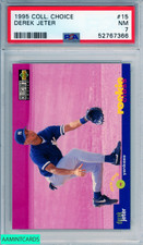 1995 COLLECTORS CHOICE DEREK JETER #15 HOF NEW YORK YANKEES PSA 7 NM
