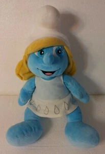 Build A Bear Smurfs Smurfette Blue Girl Stuffed Animal Plush Toy Blonde  - Picture 1 of 5