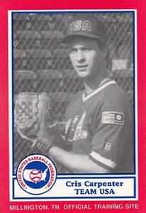 1990 Pan Am Team USA Red BDK #19 Cris Carpenter St. Louis Cardinals