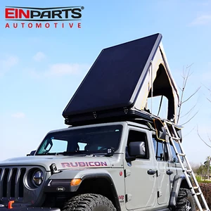 Roof tent car roof tent 2-3 persons with mattress hard shell folding roof tent 245x140 - Picture 1 of 10
