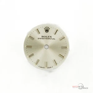 Rolex Oyster Perpetual original dama 26 mm 6618 esfera plateada en barra SS #H10 - Imagen 1 de 7