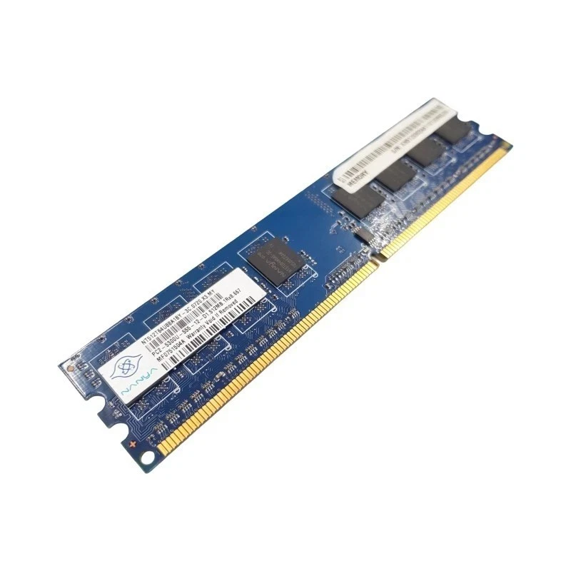 512MB Nanya RAM DDR2 NT512T64U88A1BY-3C DIMM PC2-5300U 1Rx8 - Image 1 of 1