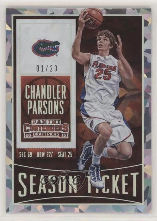 Boleto de temporada 2015 Contenders Draft Picks Cracked Ice/23 Chandler Parsons #16 Foto 1 de 2