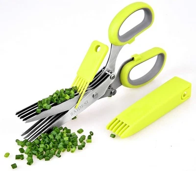 Kitchen Herb Scissors with 5 Stainless Steel Blades - Image 1 of 4