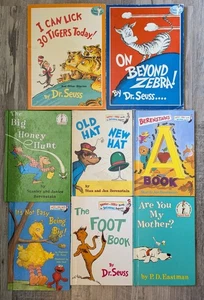 Lot 8 Dr. Seuss Bright & Early and Beginner Books Hardcover & Paperback Classic - Picture 1 of 9